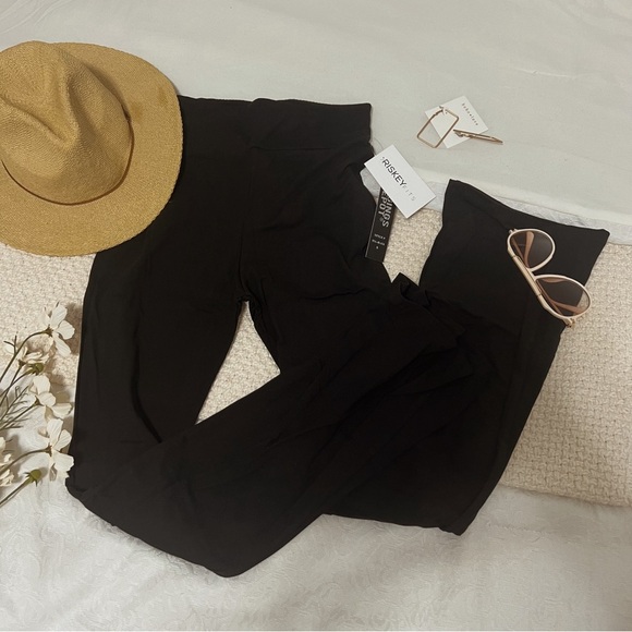 Solid Palazzo Pants - Picture 1 of 3